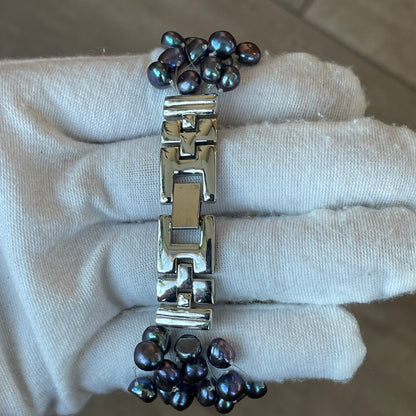 Reloj Joya KRISTINE Mujer Años 2000 Perlas Naturales ÚNICO