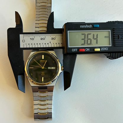 Reloj Joya SEIKO Oct1984 Hombre 6923 SQ Pulsera Integrada TwoTone