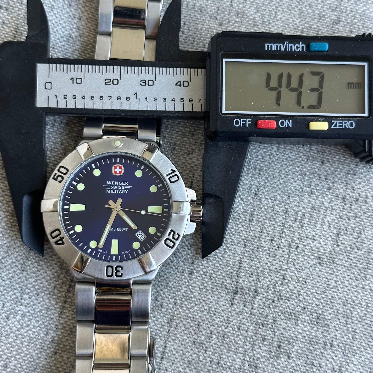 Reloj Wenger Swiss Hombre Electric Blue Años 2000s