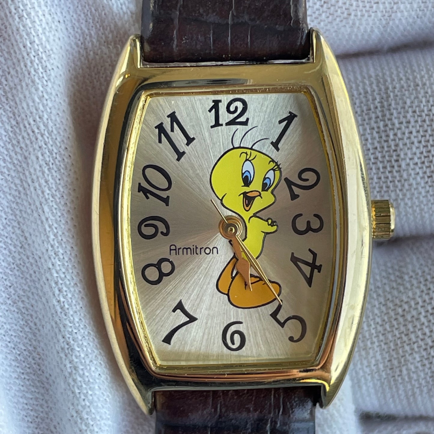 Reloj Armitron Tweety 2003 Tonneau Dorado Oficial Warner
