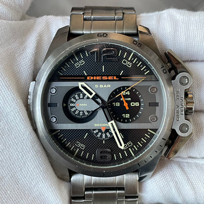 Reloj Diesel Ironside 2015 Cronógrafo Grande Gunmetal Muy Escaso