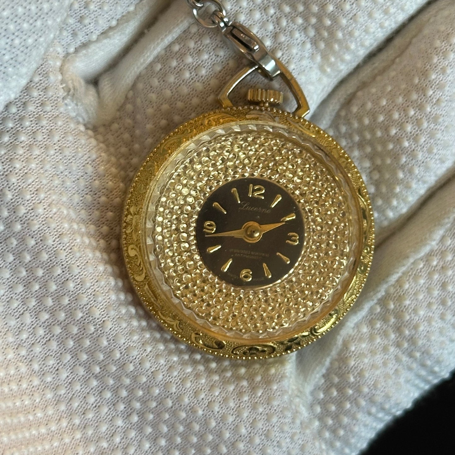 Reloj Lucerne SUIZO Colgante/Bolsillo Mujer A Cuerda Años 60