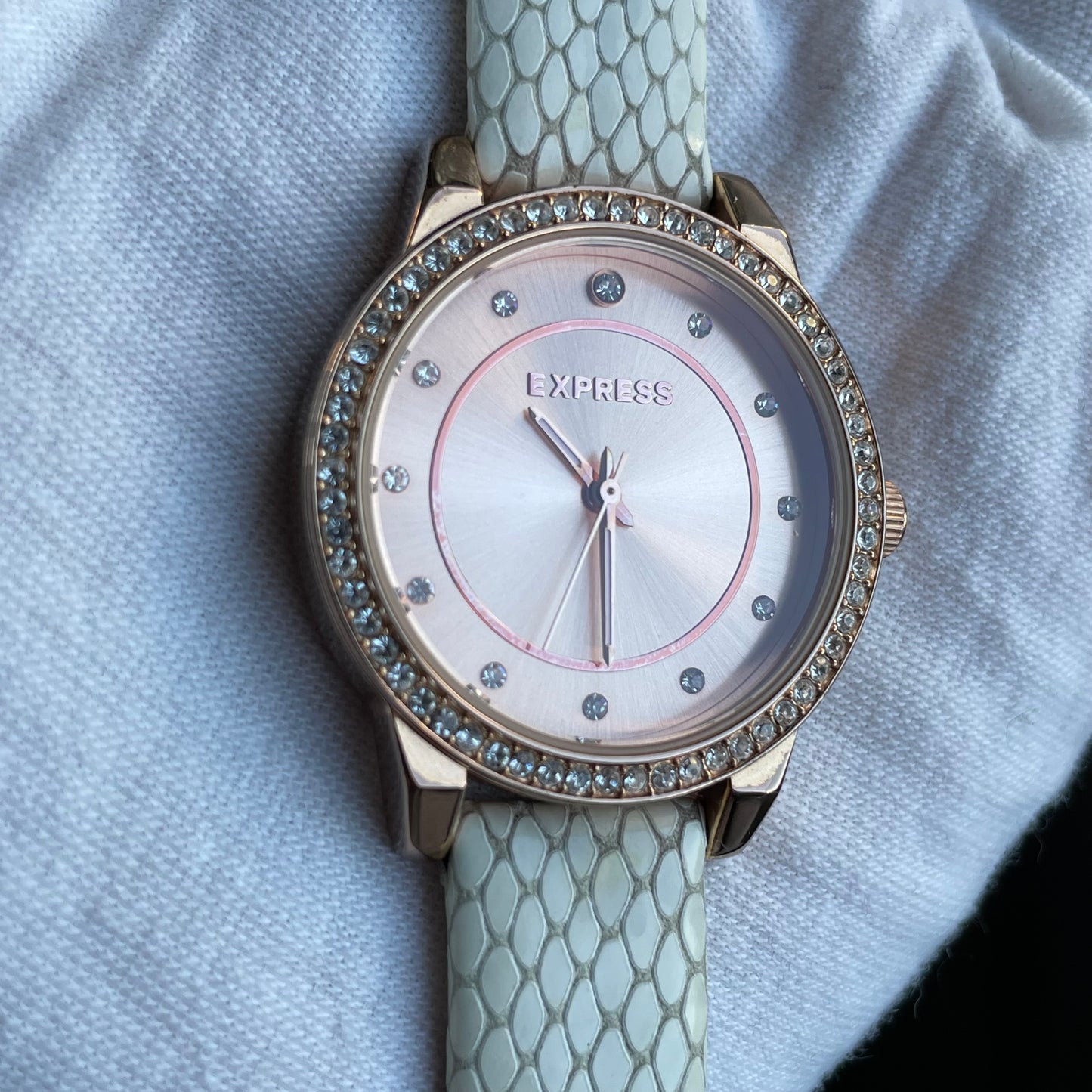 Reloj EXPRESS Mujer Rose Gold Cristales Año 2013 Escaso
