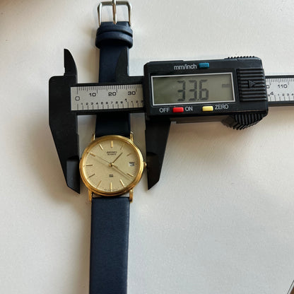 Reloj SEIKO Quartz Dorado Vintage 1991 – 33mm