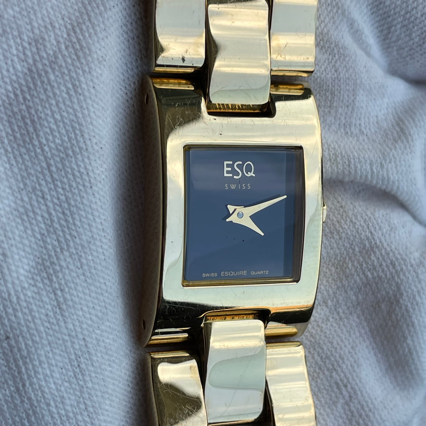 Reloj Joya ESQ by Movado Mujer Dorado Swiss Años 2000 Escaso