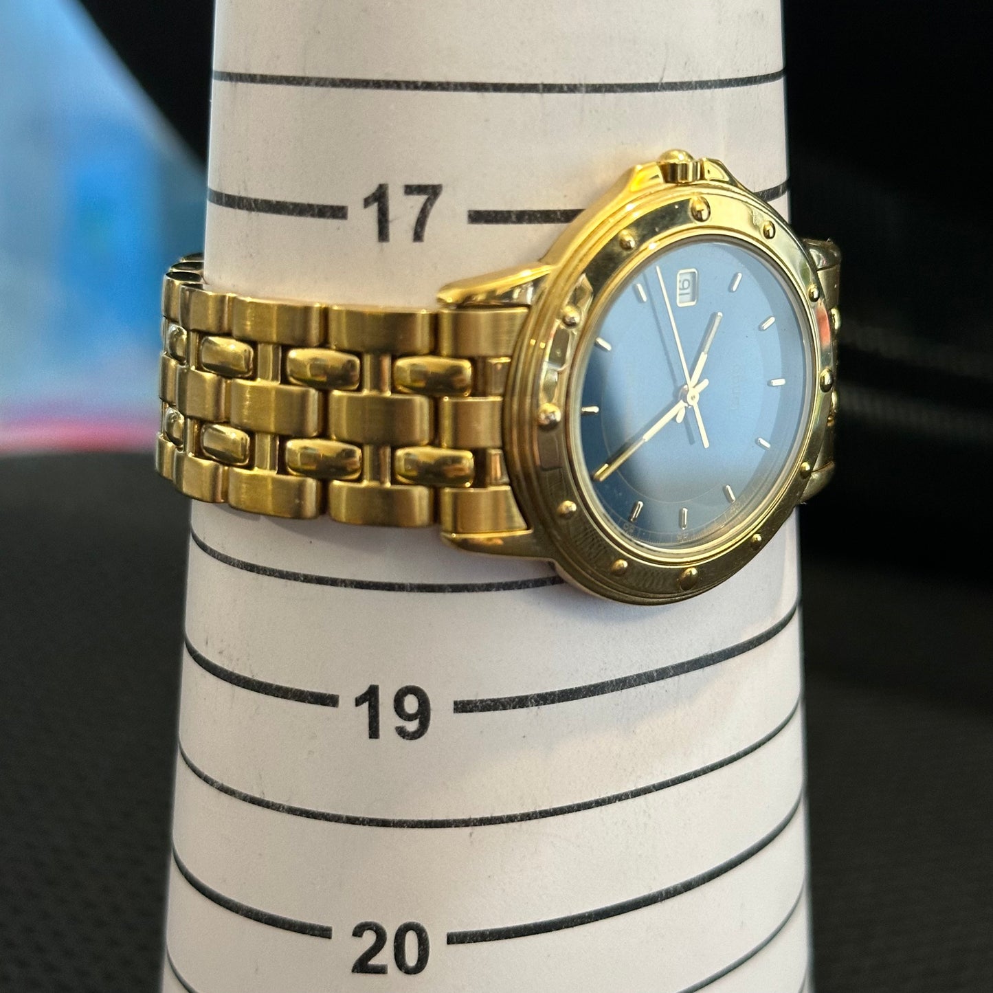 Reloj Raymond Weil Tango Hombre Suizo Vintage 90s Azul 37mm