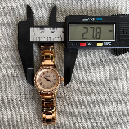 Reloj Fossil Rose Gold Mujer Blythe 2019 Cristales Notable