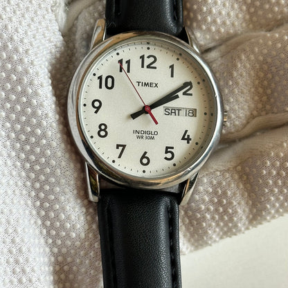 Reloj Timex Hombre Day-Date Indiglo Años 2010 impecable