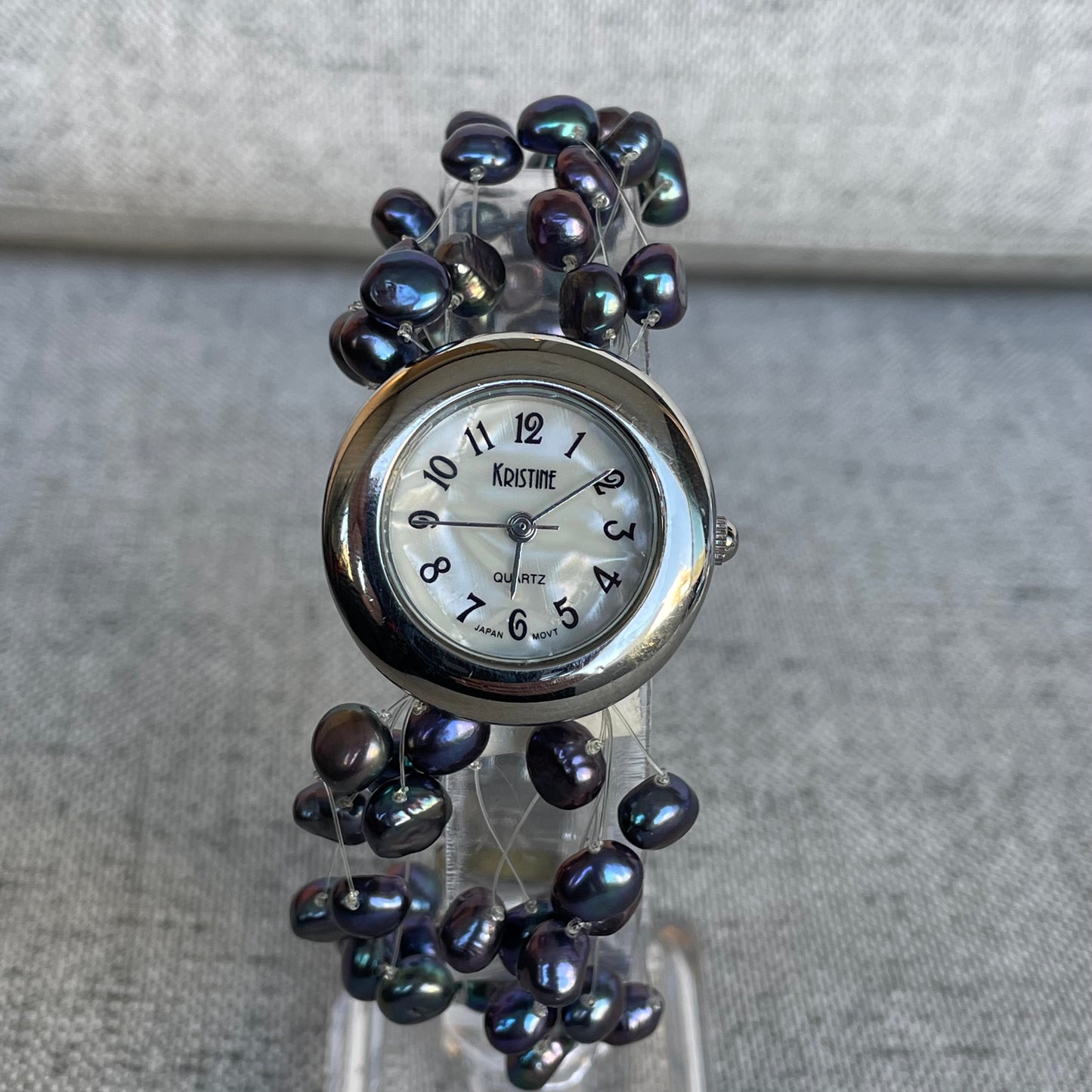 Reloj Joya KRISTINE Mujer Años 2000 Perlas Naturales ÚNICO