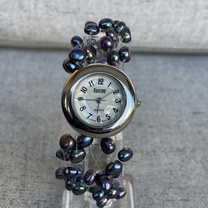 Reloj Joya KRISTINE Mujer Años 2000 Perlas Naturales ÚNICO