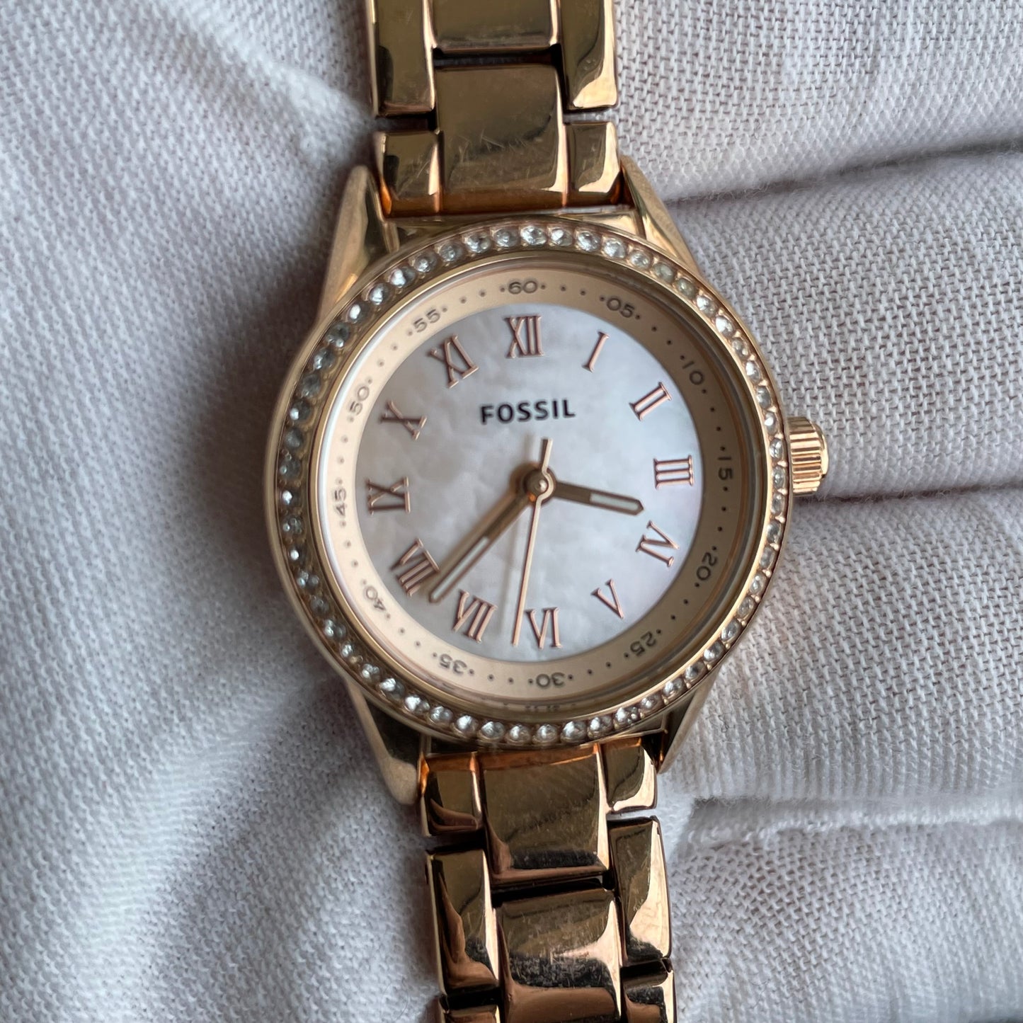 Reloj Fossil Rose Gold Mujer Blythe 2019 Cristales Notable