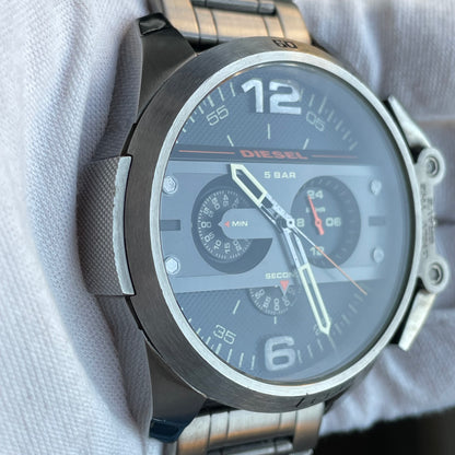 Reloj Diesel Ironside 2015 Cronógrafo Grande Gunmetal Muy Escaso