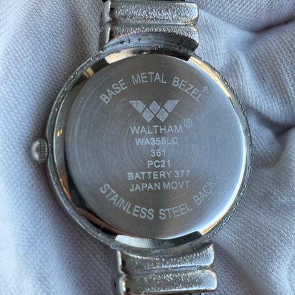 Reloj Waltham Mujer Cuarzo Nacarado 2000s único