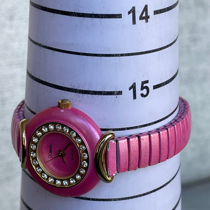 Reloj XANADU Mujer Año 2000 Rosa Cristales Expandible Y2K