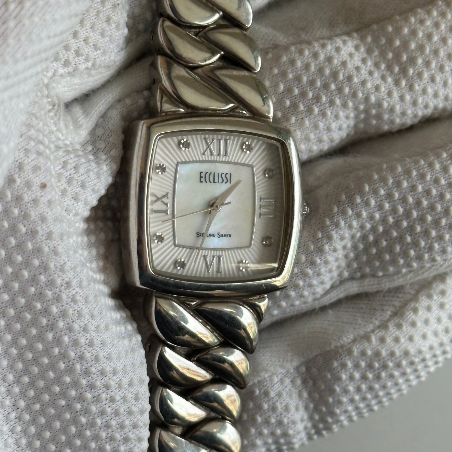 Reloj JOYA ECCLISSI TODO PLATA Mujer 2000s Plata 925 Madreperla