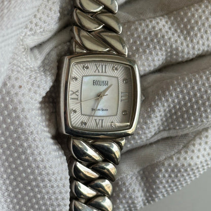 Reloj JOYA ECCLISSI TODO PLATA Mujer 2000s Plata 925 Madreperla