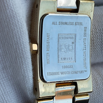 Reloj Joya ESQ by Movado Mujer Dorado Swiss Años 2000 Escaso