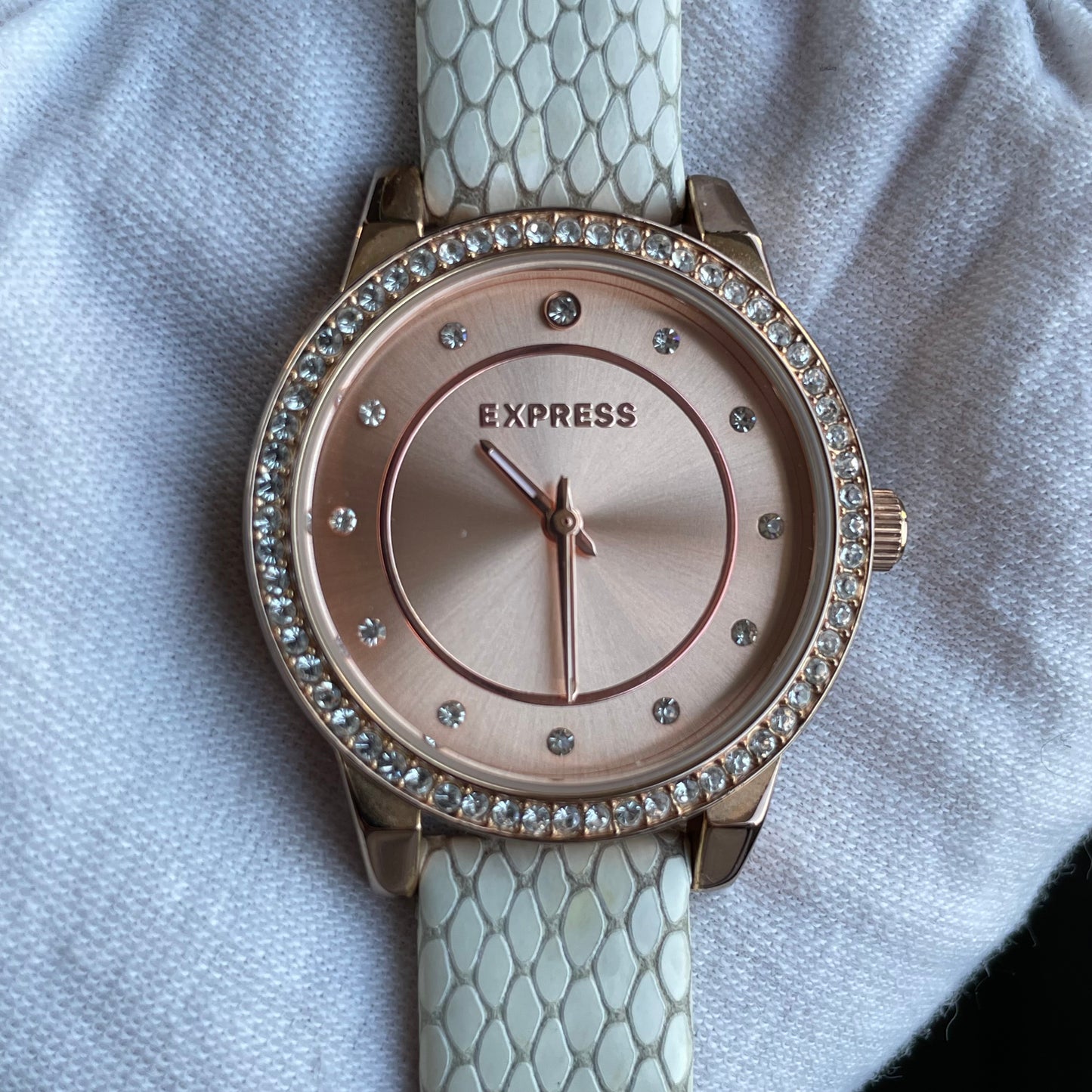 Reloj EXPRESS Mujer Rose Gold Cristales Año 2013 Escaso