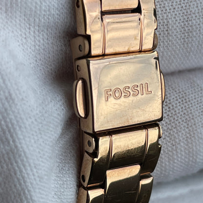 Reloj Fossil Rose Gold Mujer Blythe 2019 Cristales Notable