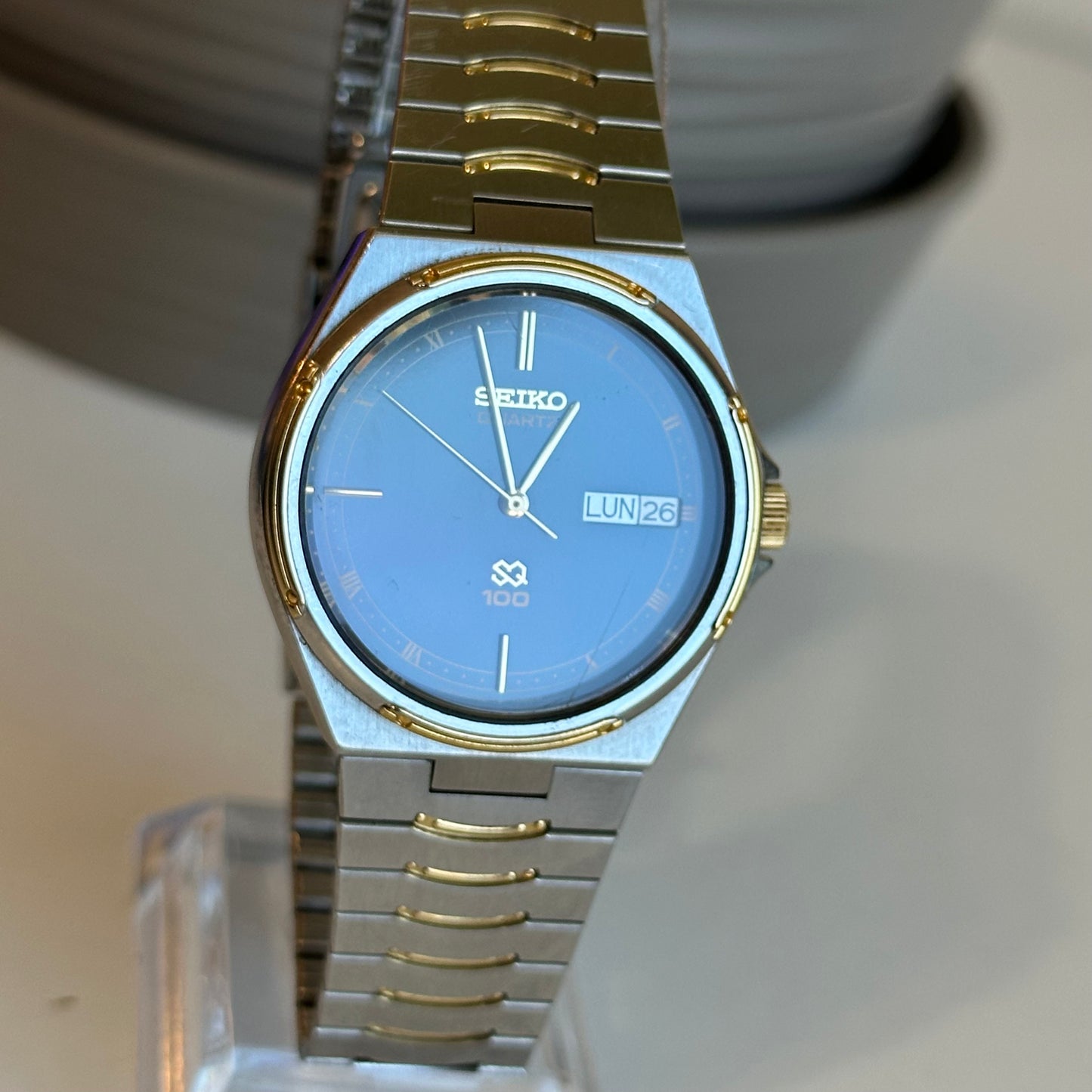 Reloj Joya SEIKO Oct1984 Hombre 6923 SQ Pulsera Integrada TwoTone
