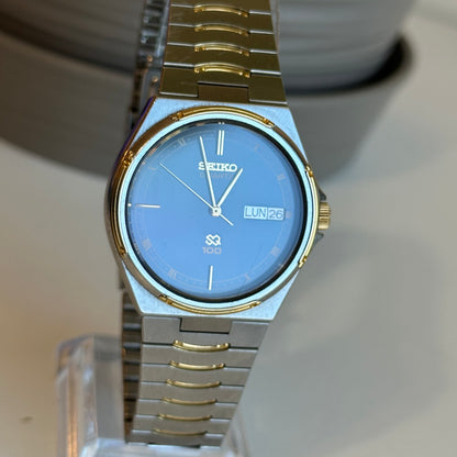 Reloj Joya SEIKO Oct1984 Hombre 6923 SQ Pulsera Integrada TwoTone