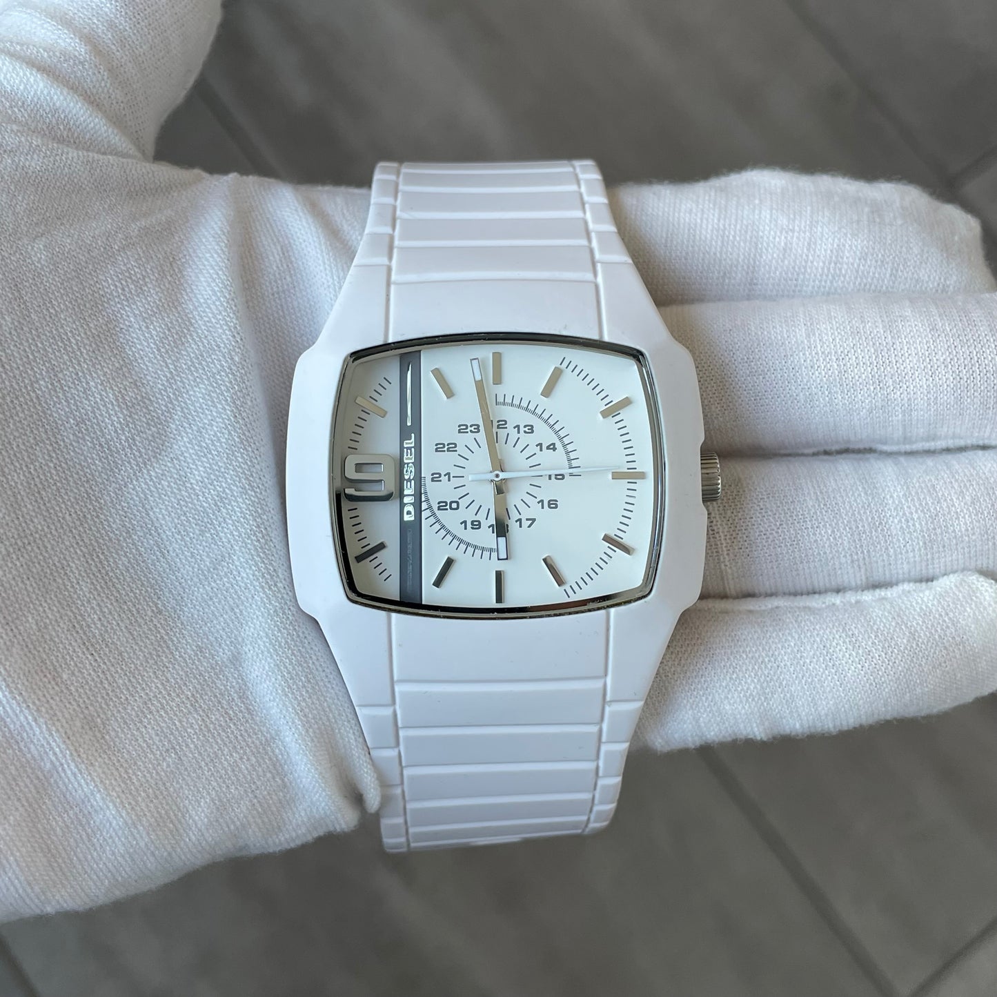 Reloj Diesel DZ-1321 Hombre Blanco Año 2008