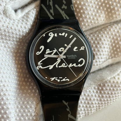 Reloj Swatch Gent 1994 Gessetto Negro pulsera original impecable