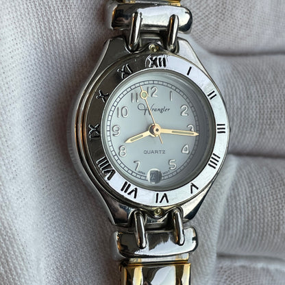 Reloj Wrangler Mujer Años 90s Bicolor Fecha A las 6