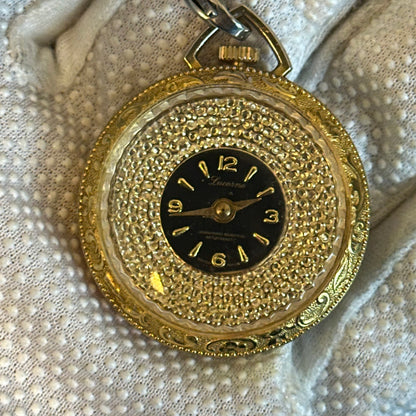 Reloj Lucerne SUIZO Colgante/Bolsillo Mujer A Cuerda Años 60