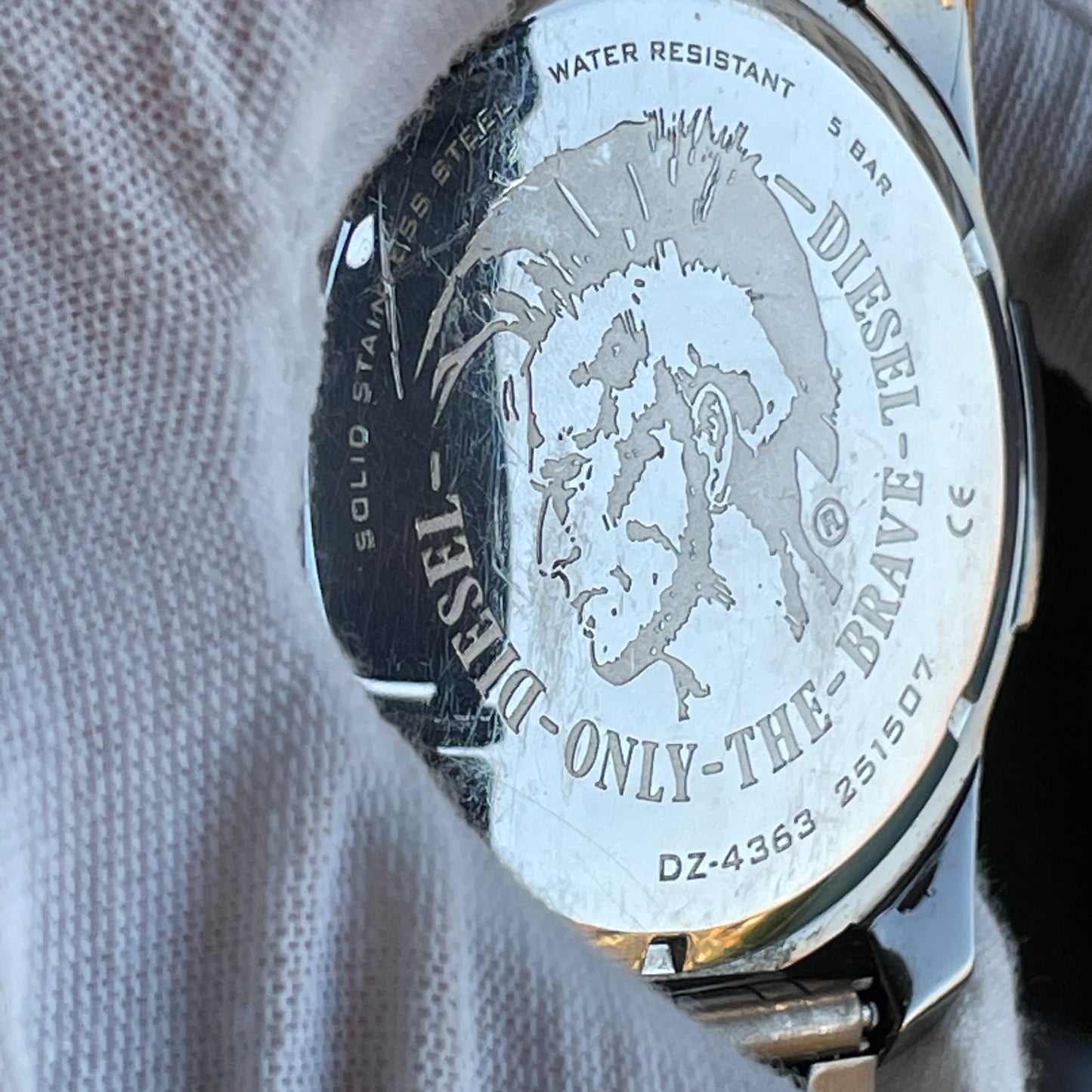 Reloj Diesel Ironside 2015 Cronógrafo Grande Gunmetal Muy Escaso