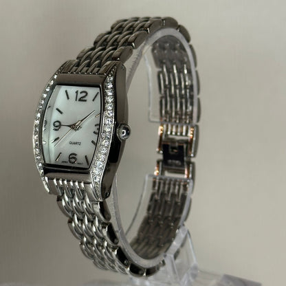 Reloj joya LST Quartz Tonneau con Cristales Años 2000s Notable estado New Old Stock Japan mov.