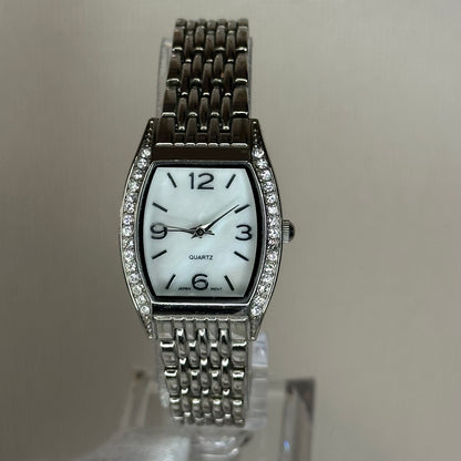 Reloj joya LST Quartz Tonneau con Cristales Años 2000s Notable estado New Old Stock Japan mov.