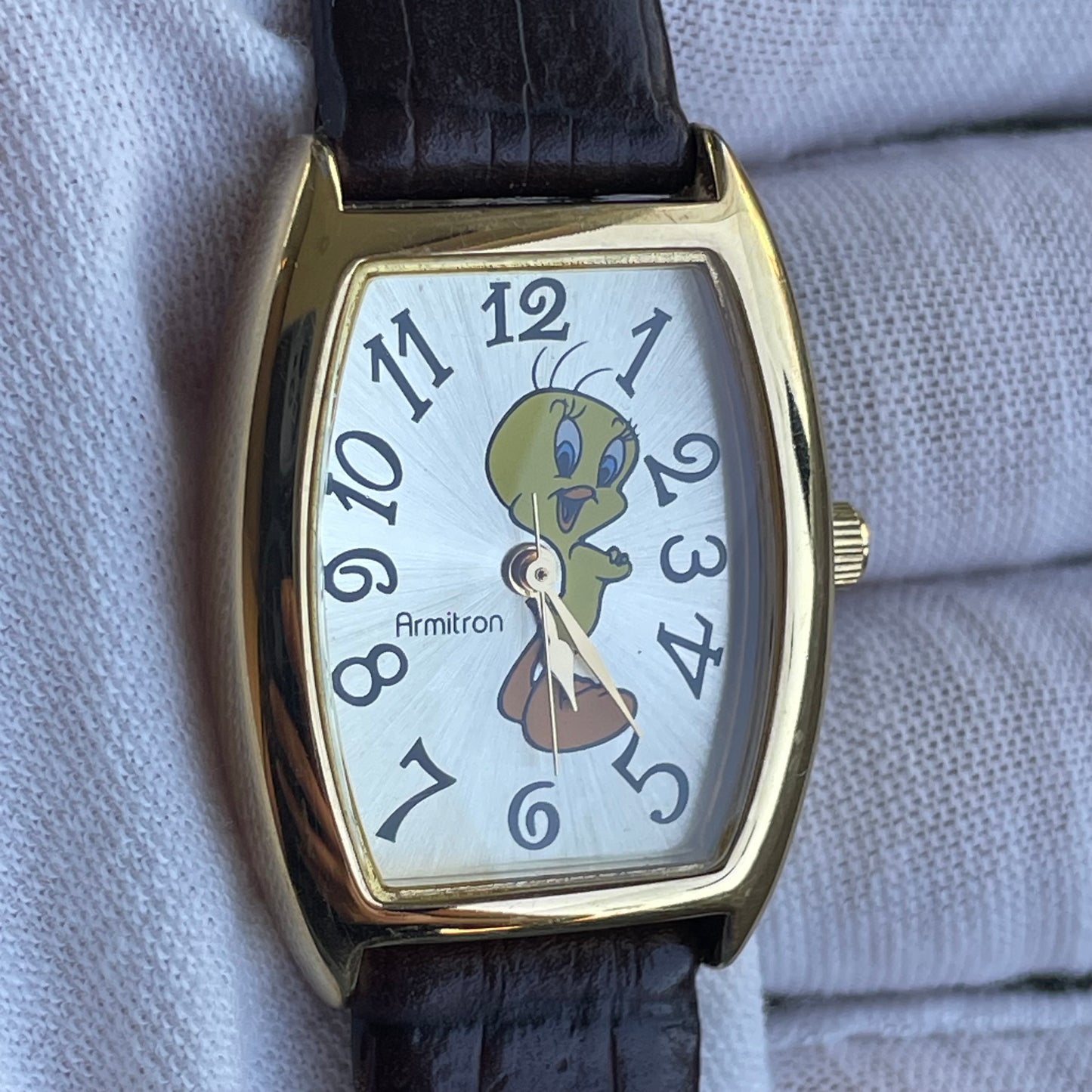 Reloj Armitron Tweety 2003 Tonneau Dorado Oficial Warner
