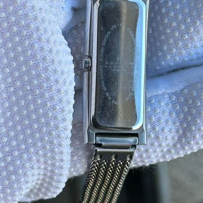 Reloj Skagen Denmark  Mujer Años 2000 Rectangular Malla Acero