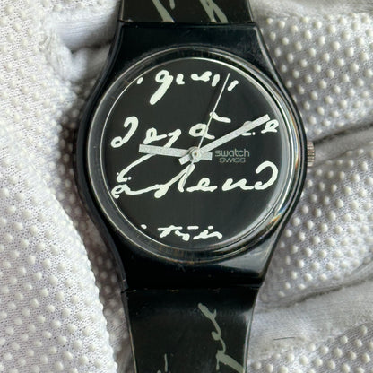 Reloj Swatch Gent 1994 Gessetto Negro pulsera original impecable