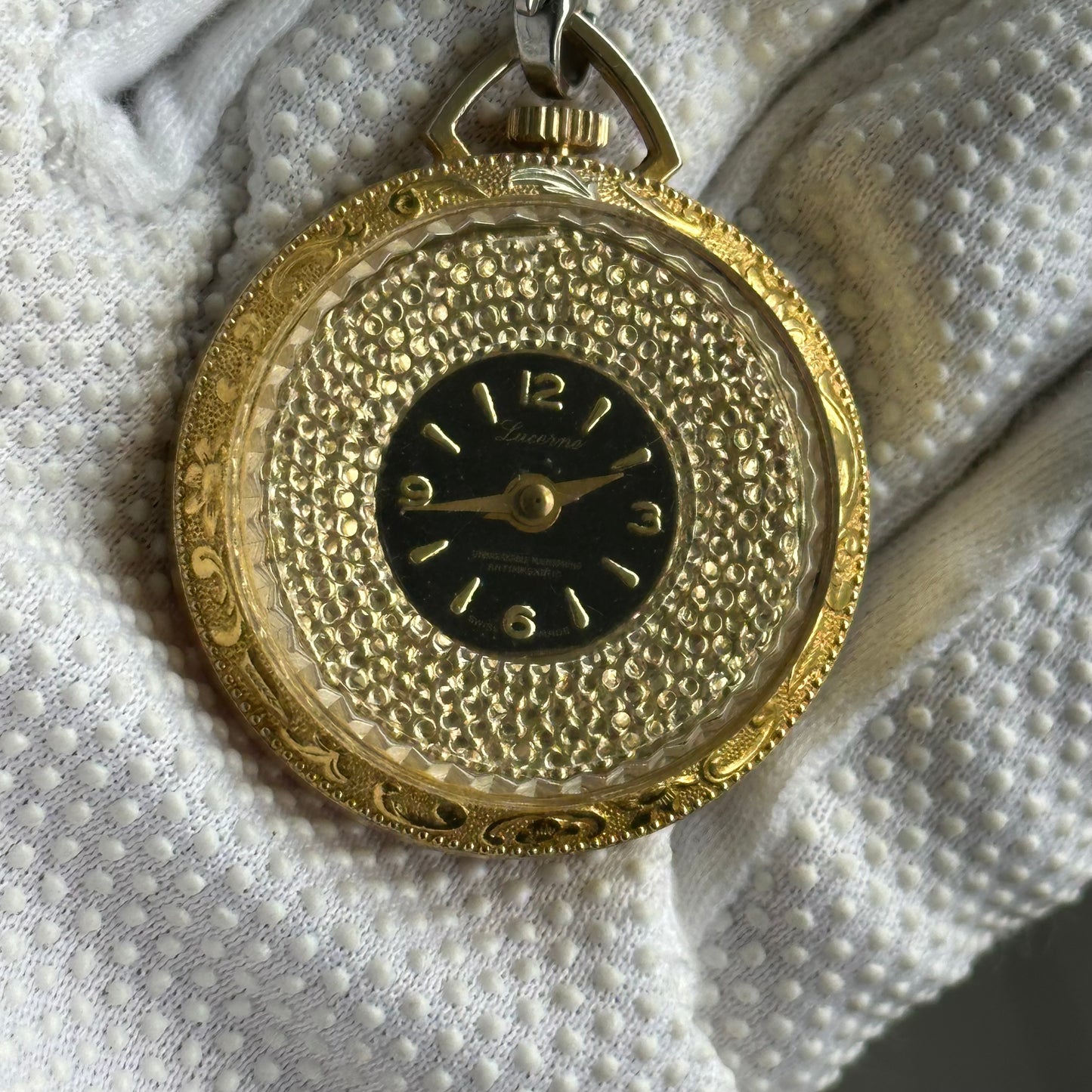 Reloj Lucerne SUIZO Colgante/Bolsillo Mujer A Cuerda Años 60