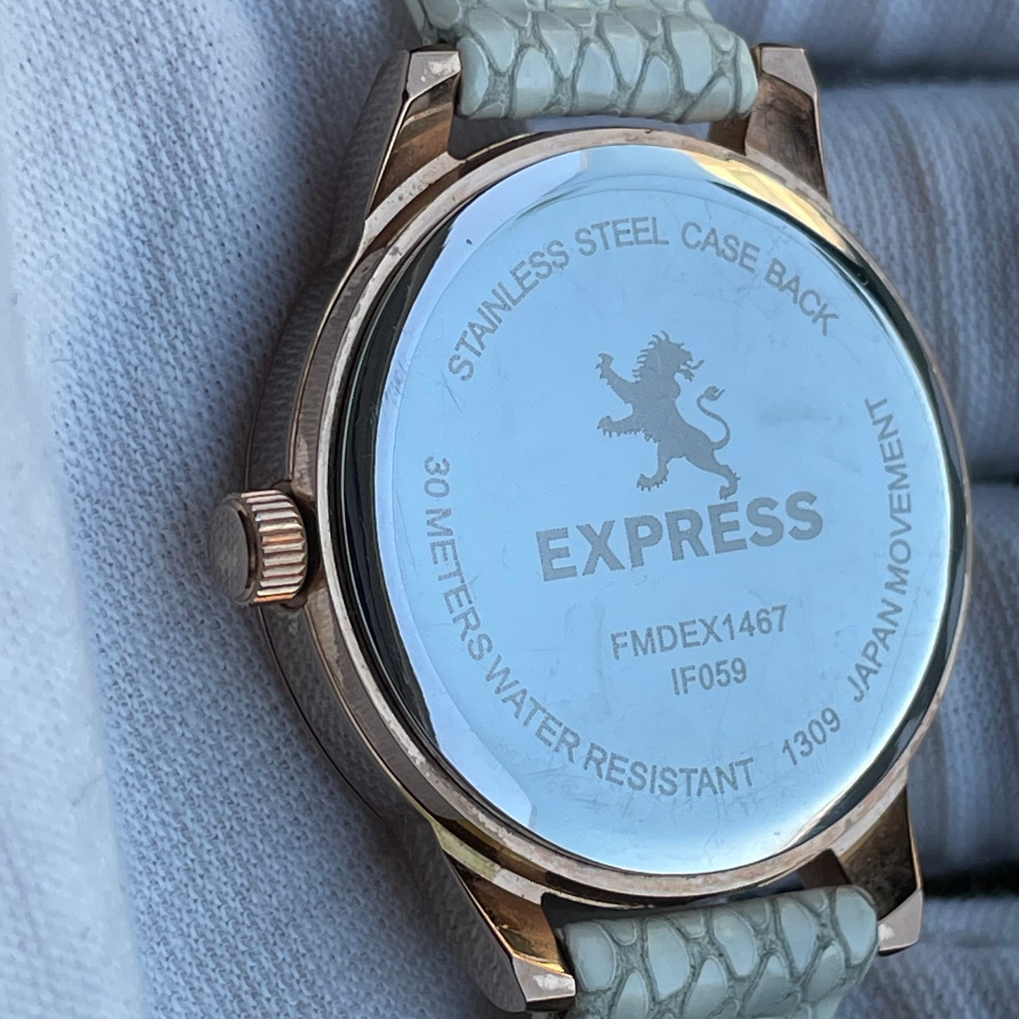 Reloj EXPRESS Mujer Rose Gold Cristales Año 2013 Escaso