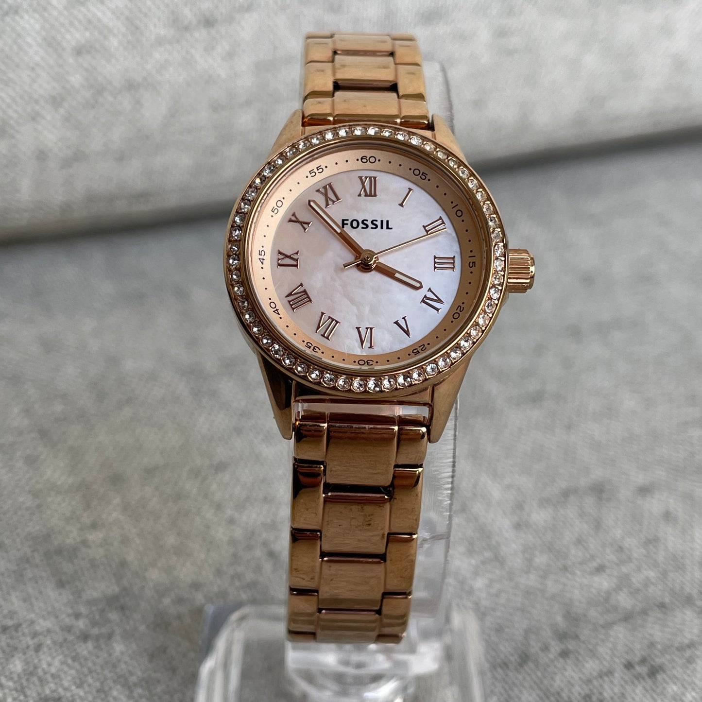 Reloj Fossil Rose Gold Mujer Blythe 2019 Cristales Notable