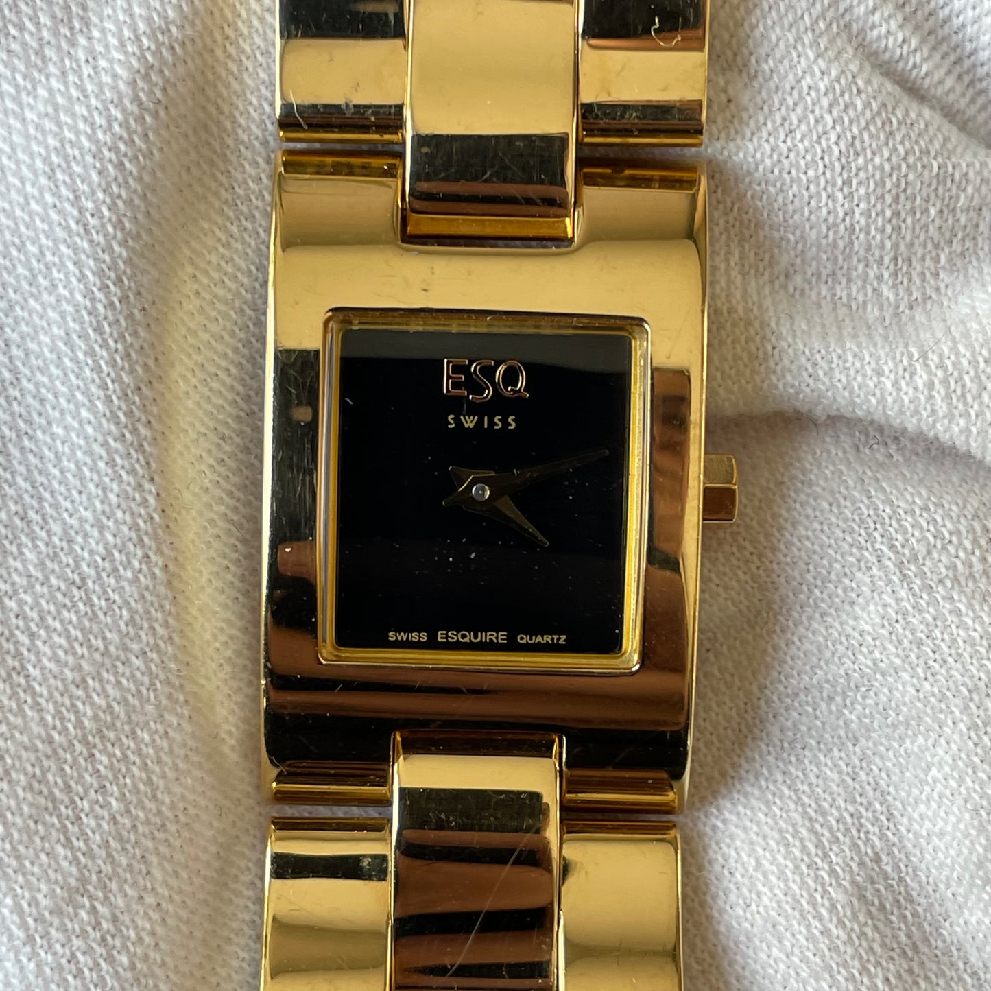 Reloj Joya ESQ by Movado Mujer Dorado Swiss Años 2000 Escaso