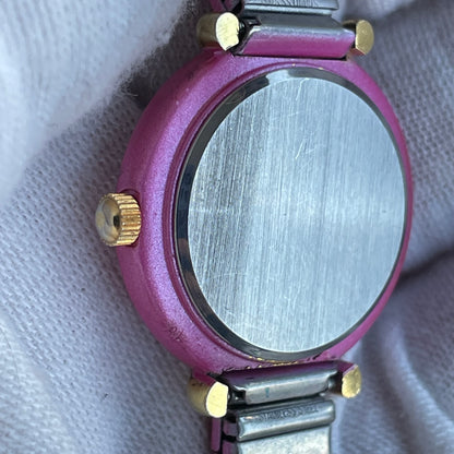 Reloj XANADU Mujer Año 2000 Rosa Cristales Expandible Y2K