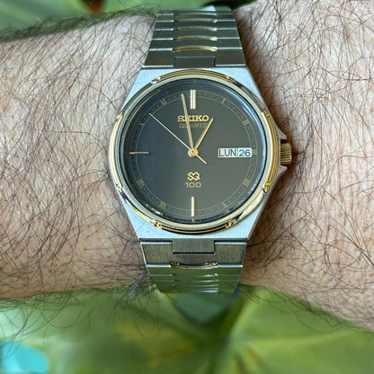 Reloj Joya SEIKO Oct1984 Hombre 6923 SQ Pulsera Integrada TwoTone
