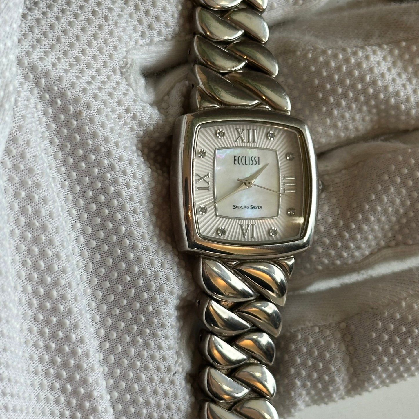 Reloj JOYA ECCLISSI TODO PLATA Mujer 2000s Plata 925 Madreperla