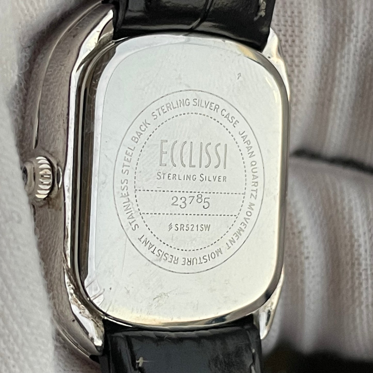 Reloj Ecclissi Mujer Plata 925 Oval Nácar Años 2000´s Art Déco