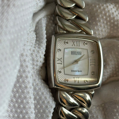 Reloj JOYA ECCLISSI TODO PLATA Mujer 2000s Plata 925 Madreperla