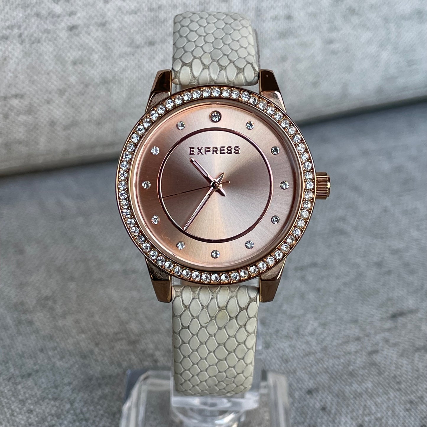 Reloj EXPRESS Mujer Rose Gold Cristales Año 2013 Escaso