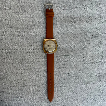 TIMEX Automático Hombre 1974 Funciona Perfecto Tonneau Fecha ESCASO