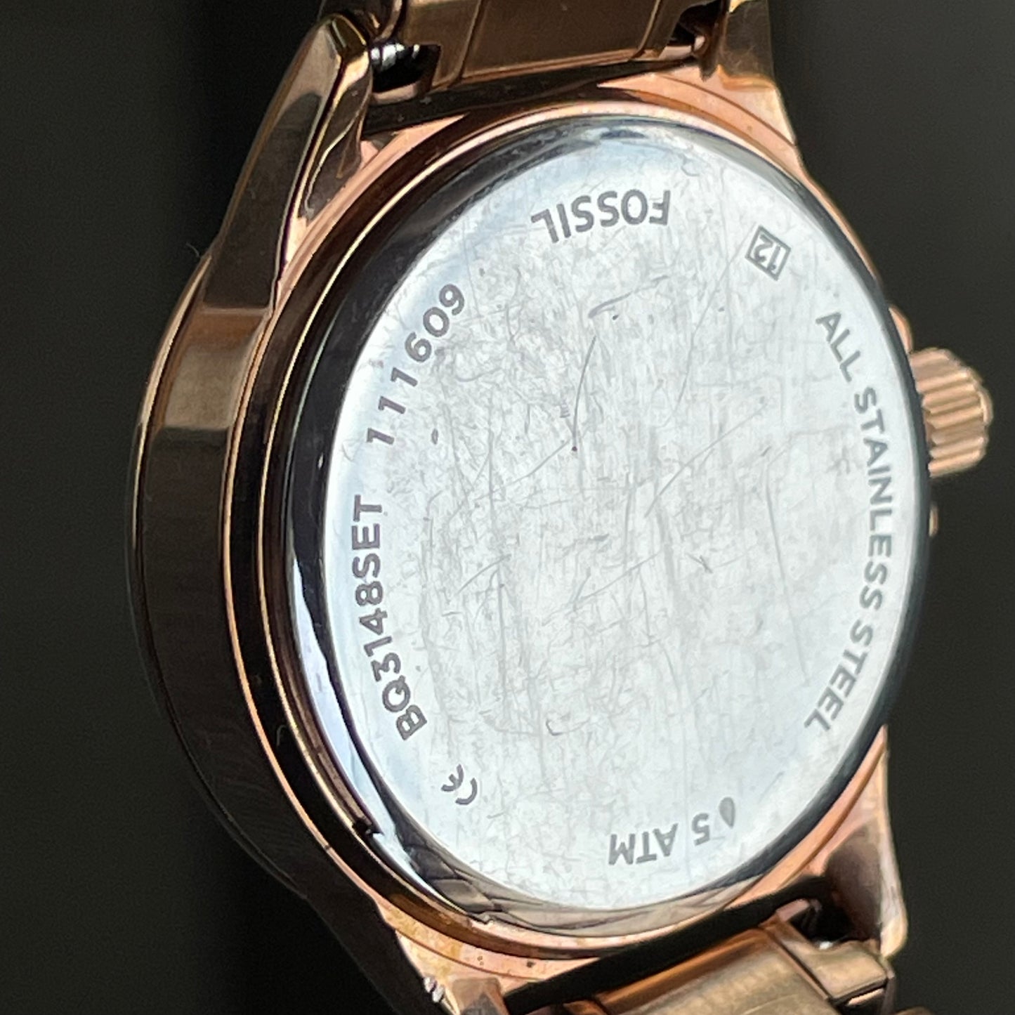 Reloj Fossil Rose Gold Mujer Blythe 2019 Cristales Notable