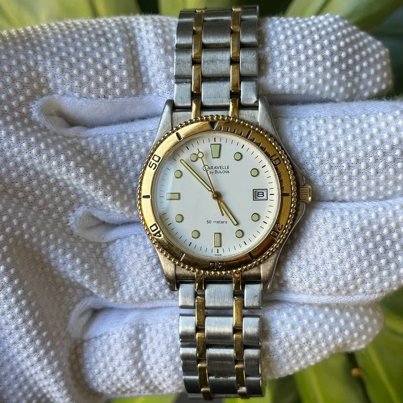 Caravelle By Bulova 1999 Hombre 37mm Twotone Sport-dress