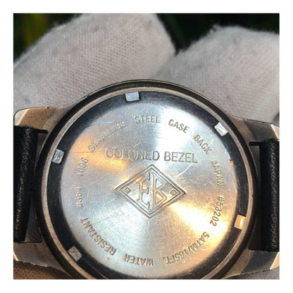 Reloj Eddie Bauer Vintage Hombre Botón Para Iluminar Dial