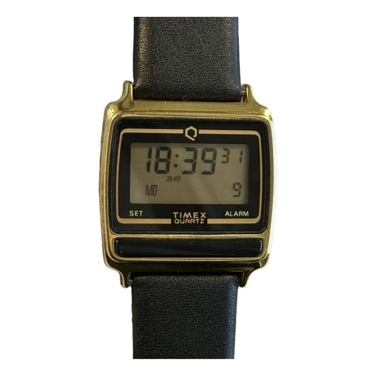 Reloj Timex Q Digital Hombre 1988 Retro Impecable Muy Escaso
